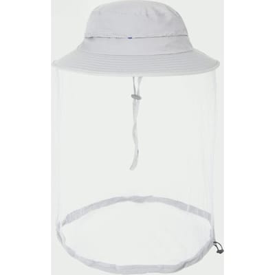 Chapeau d'été de protection solaire pour l'extérieur, masque en maille, chapeau de soleil anti-UV, chapeau de pêche anti-piqûres de moustiques, chapeau de pêcheur respirant white