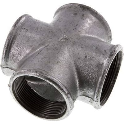 Rp 2'' Binnendraad Verzinkt Gietijzeren Kruissok 25 Bar - FL4X-F-IZ-200R