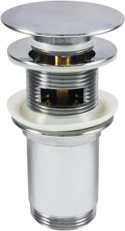 Zeefmandje - Venilmand spoelstop - Afvoer ontstoppen - Roestvrij staal - 51 mm - Zilver