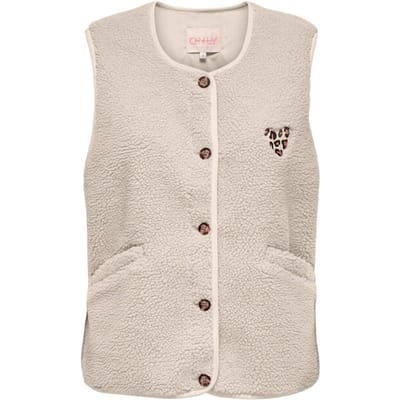 ONLY - ONLBABY TEDDY VEST PNT Dames Gilet