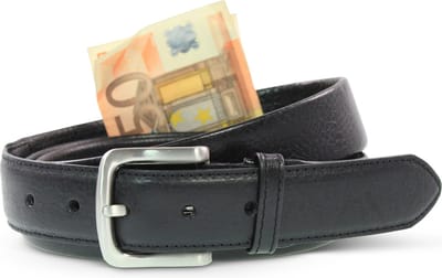 Safekeepers Geldriem - Moneybelt - Zwart - Echt leer - Veiligheid - 85 cm