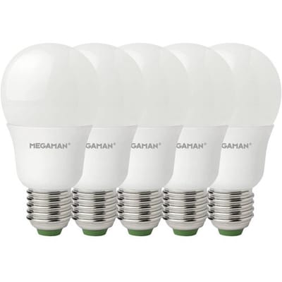 Megaman MM21963 LED-lamp Energielabel F (A - G) E27 Peer 8.6 W = 60 W Warmwit (Ø x l) 60 mm x 109 mm 5 stuk(s)