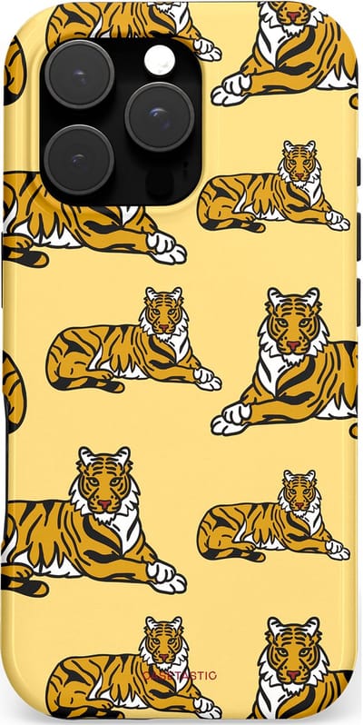 Casetastic hoesje geschikt voor Apple iPhone 16 Pro - MagSafe - Dubbellaagse bescherming - Onzichtbare jager - Fashion Case - Goud Taupe Donkergrijs