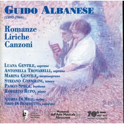 CD ALBANESE / GENTILE / TROVARELLI - Romanze / Liriche E Canzoni GB50542 Italië Klassiek Gebruikt