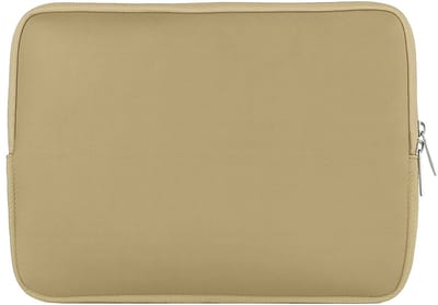 Pomologic Neoprene Hoes MacBook Pro 16/Air 15 – Specifiek voor MacBook Pro 16 inch – Strak en Stijlvol Ontwerp – Duurzaam Neopreen Materiaal - Beige
