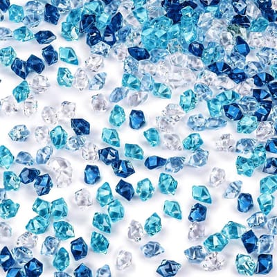 Decoratieve Blauwe Kristallen en Acryl Diamanten voor Kinderen - Perfect voor Knutselen en Versieringen