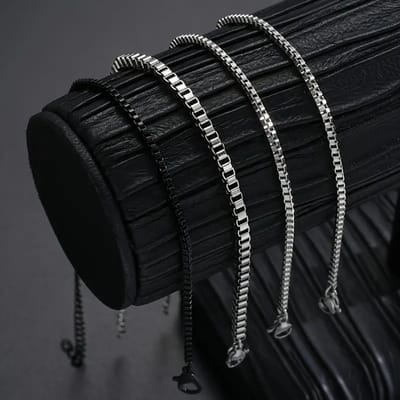 Bovista Armband - Staal - Nep Zilver - Heren - Polychroom