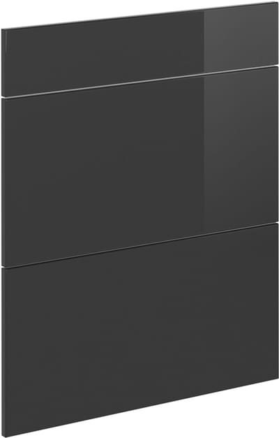 Vicco R-Line Keukenfront – 59.6 x 70.4 cm meubelfront voor de onderkast met lades Antraciet Hoogglans