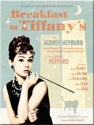 Audrey Hepburn's Breakfast At Tiffany's Magneet koelkastmagneet 6x8 cm