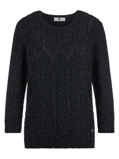 Trui een ronde hals Van Emilia Lay blauw