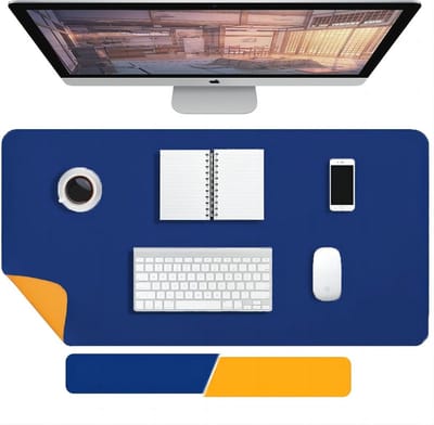 Dubbelzijdige Bureauonderlegger 100 x 40 cm - Waterdichte en Vuilafstotende Bureaumat voor Thuis en Kantoor