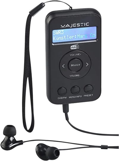 Draagbare Digitale Radio DAB+ en FM met Oplaadbare Batterij