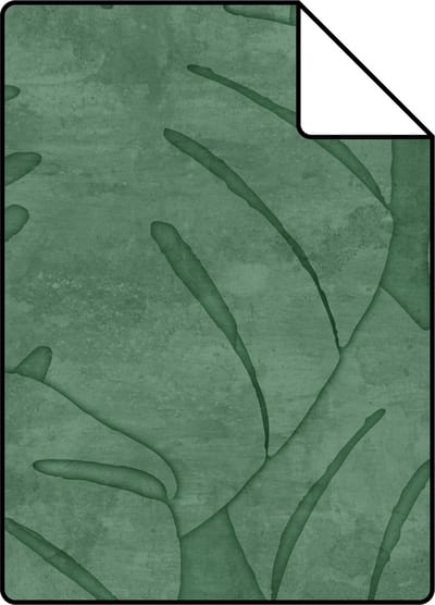 Proefstaal ESTAhome behang monstera bladeren donkergroen - 26.5 x 21 cm - 139004-S