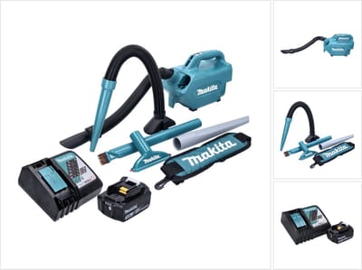 Makita DCL 184 RF1 snoerloze stofzuiger 18 V 54 mbar 0,5 l + 1x oplaadbare accu 3,0 Ah + lader