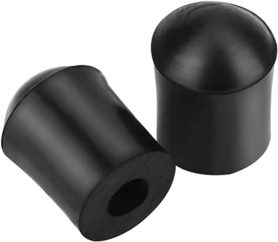Set van 2 dubbele contrabas spikes, anti-slip bar pads, top stopper en rubberen eindstopper voor optimale stabiliteit