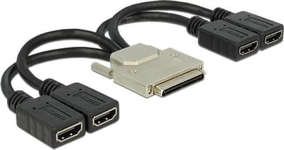 DeLOCK VHDCI-68 (m) naar 4x HDMI (v) adapter - 0,20 meter