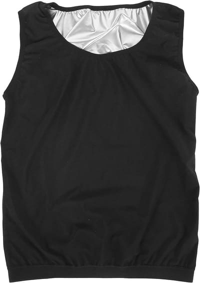 Sauna Sweat Vest voor Mannen - Neopreen Slimming Shirt voor Gewichtsverlies en Fitness (4XL/5XL)