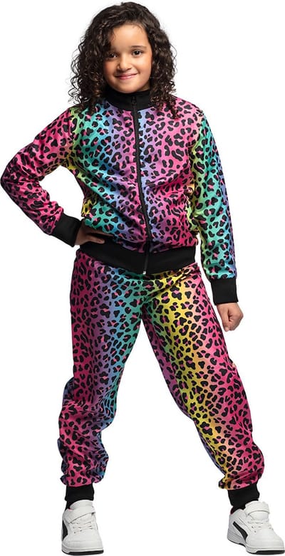 Boland - Trainingspak Regenboogpanter kind (10-12 jr) - Kinderen - -
