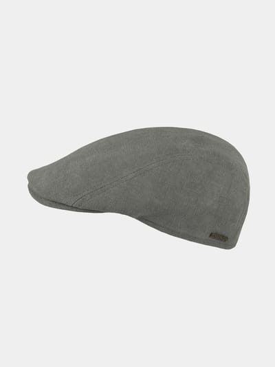 Edson - Canvas flat cap - Groen