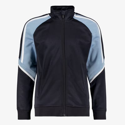 Osaga kinder trainingsjas zwart blauw - Maat 128