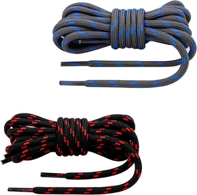 2 Stuks Ronde Schoenveters 120 cm - Ultraflexibele en Duurzame Veters voor Wandelen, Laarzen en Sneakers