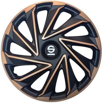 Sparco Wieldoppen Varese 14 inch Goud Zwart - 4 stuks