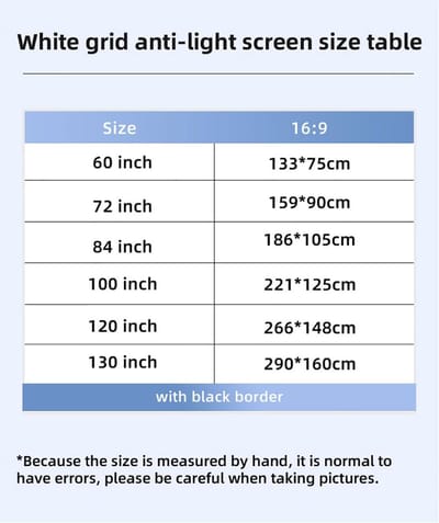 Projectiescherm - Thuisbioscoop Scherm - Film Avond - Elektrisch Bedienbaar - 130 Inch - Wit