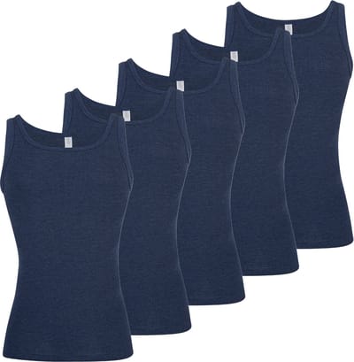 ESGE Heren onderhemd 5 pack - Fijnrib Jeans