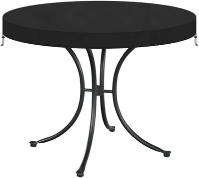 Dailygoods- Beschermhoes Ronde Tafel Waterdicht - Afdekhoes - Hoogwaardig Oxford-Weefsel - Ø 62 x 10 cm - Winddicht - Scheurvast - Tuinmeubelhoes