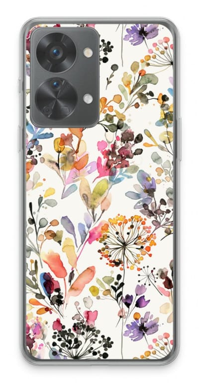 Case Company® - Hoesje geschikt voor OnePlus Nord 2T hoesje - Wilde grassen - Soft Cover Telefoonhoesje - Bescherming aan alle Kanten en Schermrand