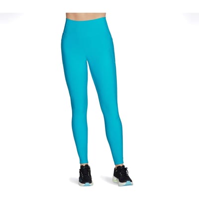Skechers Performance GOFLEX Rib Nylon Dames Blauwe Sportleggings