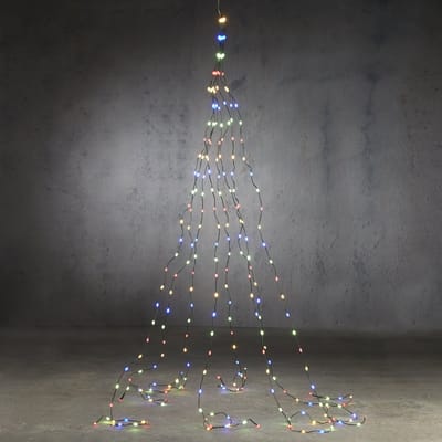 Luca Lighting Lichtmantel Kerstboomverlichting met 256 LED Lampjes - L160 cm - Multikleur