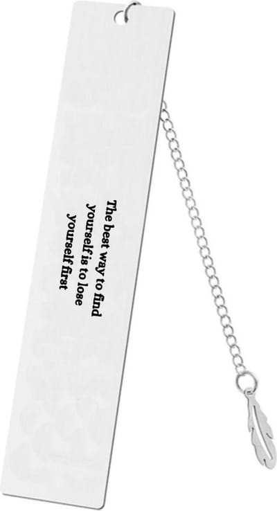 Akyol - the best way to find yourself is to lose yourself boekenlegger - Quotes - familie vrienden - cadeau