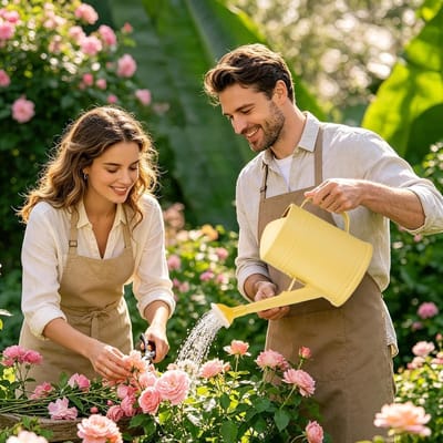 Gieter voor buiten - Planten water geven - Planten verzorgen - Fijne nevel controle - 2 liter inhoud - Geel
