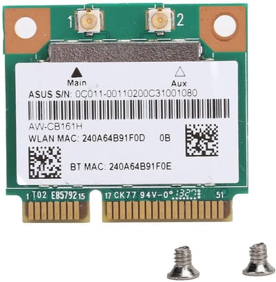 Allecto - Wifi Module - Mini PCI-E - Draadloze Netwerkkaart - Geschikt voor Laptops - 802.11a/b/g/n/ac - Bluetooth 4.0 - 2,4/5,0GHz