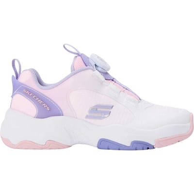 Skechers Retrotech-sportschoenen met contrasterende details voor kinderen (Wit/paars)