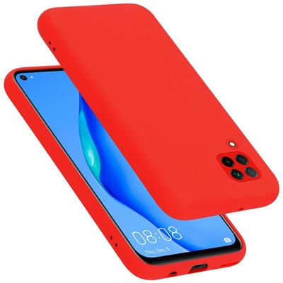Cadorabo Hoesje geschikt voor Huawei NOVA 6 SE / P40 LITE / NOVA 7i in LIQUID ROOD - Beschermhoes gemaakt van flexibel TPU silicone Case Cover