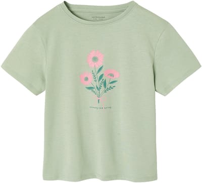 Vertbaudet T-shirt voor meisjes met print en korte mouwen