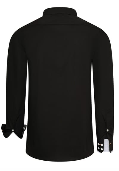 Zakelijk overhemd in een casual design met stretcheffect