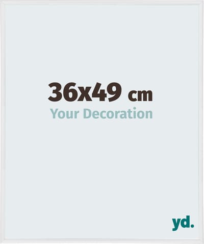 Your Decoration - Fotolijst 36x49 cm - Kunststof - Wit Hoogglans - Annecy