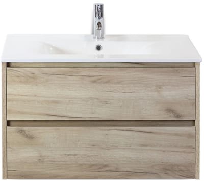 Dante Badmeubelset 80 cm - Craft Oak - Keramische Wastafel Wit Enjoy