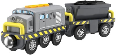 Playtive Elektrische diesellocomotief met aanhanger - Trein met geluids- en lichteffecten - Magnetische koppelingen