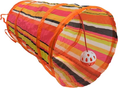 Nobleza Kattenspeelgoed - Speeltunnel - Kattentunnel - 90 cm - Oranje