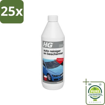 25 x HG Autoreiniger en Beschermer 950 ml - Grootverpakking - Autoreiniger - Autowas - Autobescherming - Wax - Glans