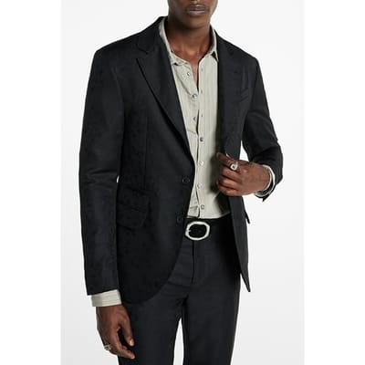 John Varvatos Slim Fit Notch Lapel Jacket With Flap Po Black Size: 44 | Blazers Outlet | Heren | Zwart