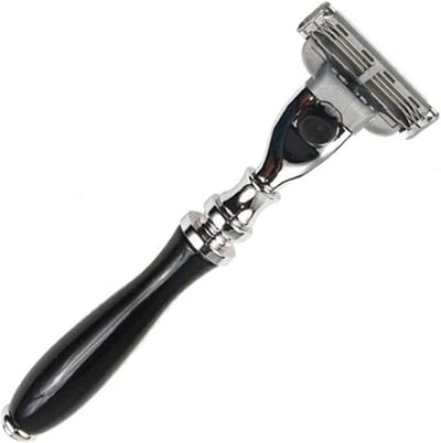 Mach 3 Compatibele Razor Zwarte Harshandgreep Model 111B-M3 - Met Verwijderbare Kop