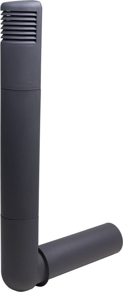 Ventilatieschacht Ross T177 125mm donkergrijs