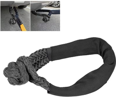 Dailygoods- Hersteltouw 33069 Lbs Breeksterkte - Synthetisch Touw - ATV/SUV Redding - Lier/varen/kamperen - Beschermende Mouw - Duurzaam Polyethyleen - Liertouw