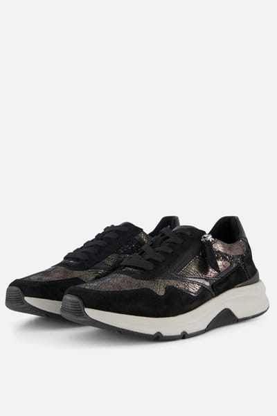 Gabor Rollingsoft Sneakers grijs Textiel - Dames