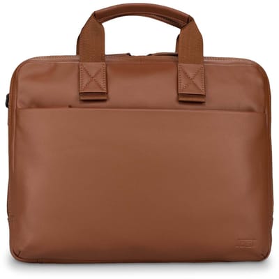 JOST laptoptas business tas met laptopvak Tromsoe Business Bag Cognac Lichtbruin